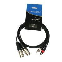 AC-2XM-2RM/5 2x XLR male to 2x RCA cinch